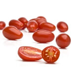 Tomate cherry pera a granel caja de 4kg.