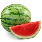 Sandía blanca rayada país